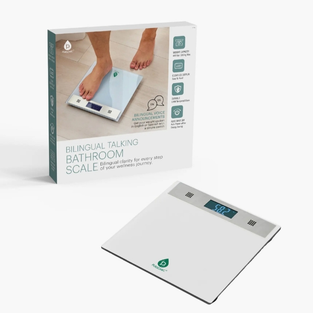 Bilingual Talking Bathroom Scale